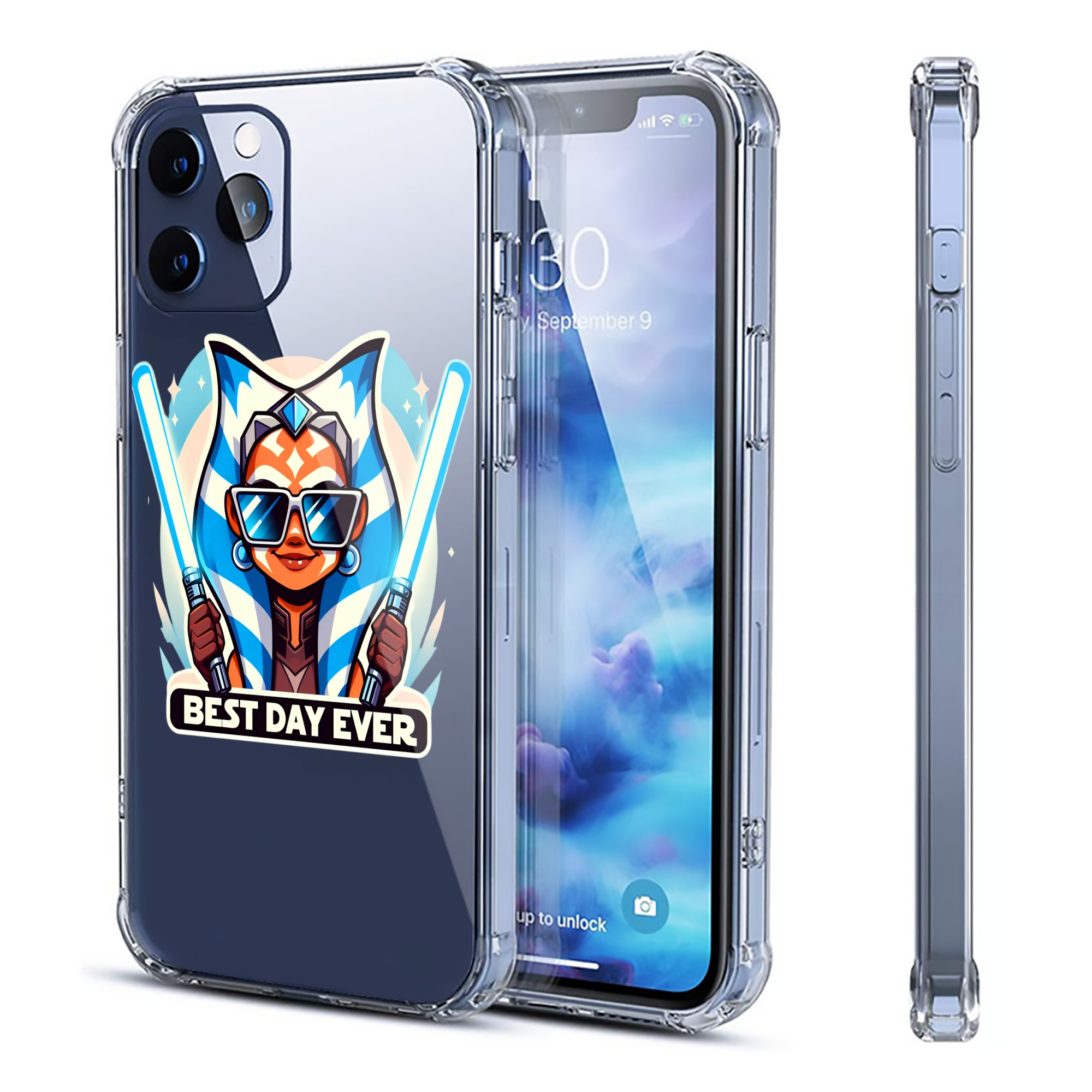 （画像用） スター・ウォーズ Star Wars 【iPhone 12シリーズ対応】透明スマホケース（クリアソフトケース）